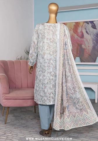 HZ Dhagakari Unstitched Embroidered Lawn Collection - 2025 DEC-604