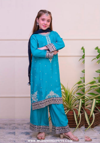 Shanzey Stitched Luxe Embroidered Silk Edit Collection - 2025 (SEA GREEN)