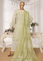 Bin Saeed Stitched Exclusive Printed 3PC Lawn Collection'25 Vol-10 D-03