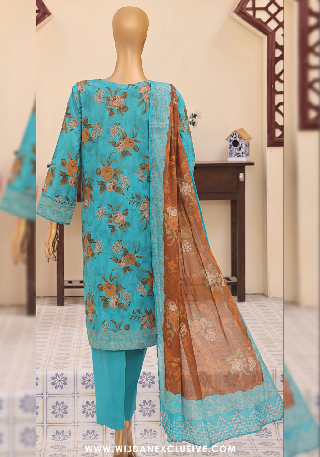 Mehak Embroidered Printed Lawn Vol-02 Collection by HZ Textile MEC-307