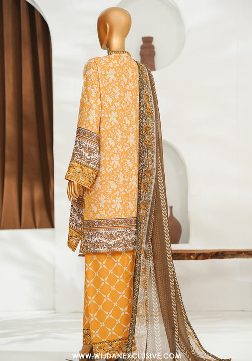 Bin Saeed Stitched With Eid festive Farshi Shalwar Collection - 2026 (D-03)