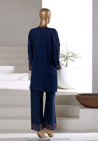 Sadabahar Vybe Stitched 2PC Co-Ords Winter Collection - 2025 (BLUE)