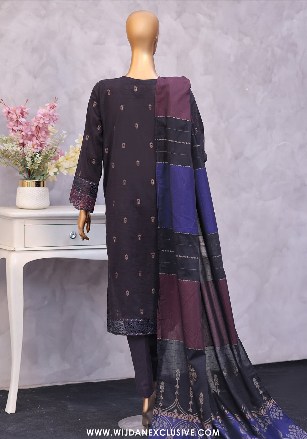 HZ Turkish Jacquard Embroidered Unstitched Vol-01 Collection - 2026 (TJE-7115)