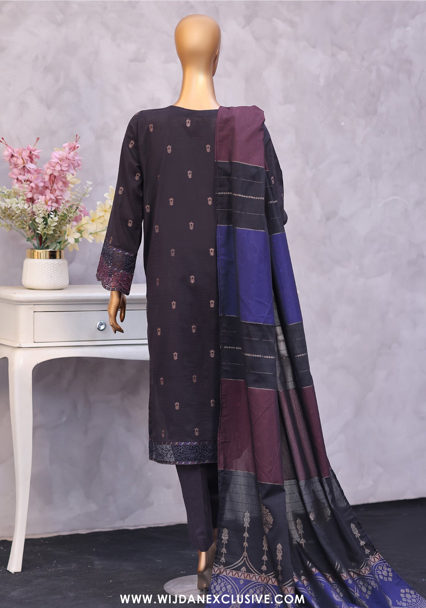 HZ Turkish Jacquard Embroidered Unstitched Vol-01 Collection - 2026 (TJE-7115)