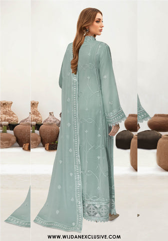 Wijdan Semi-Stitched Luxury Chiffon Collection – 2025 WC-529