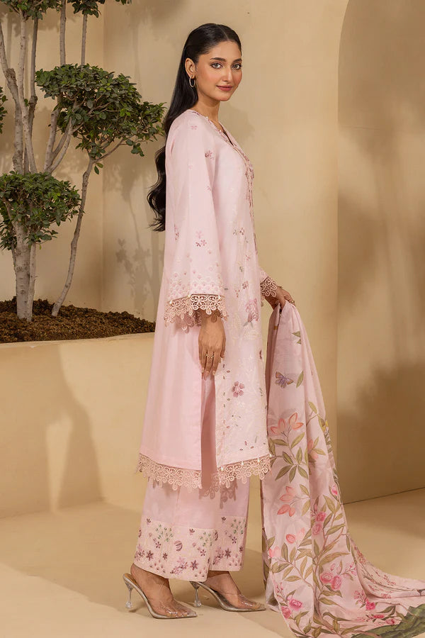 Zellbury Unstitched 3pc Embroidered Lawn Collection - 2026 (WUS-26E-0458)