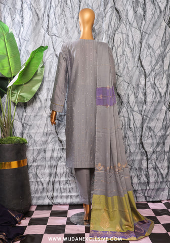 HZ Turkish Unstitched Jacquard Embroidered Vol-II Collection - 2025 TJE-105-B