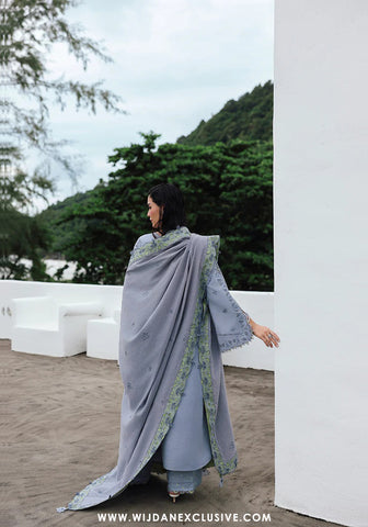 Qline Unstitched Linen Collection - 2025 KL-13 SAAHIL