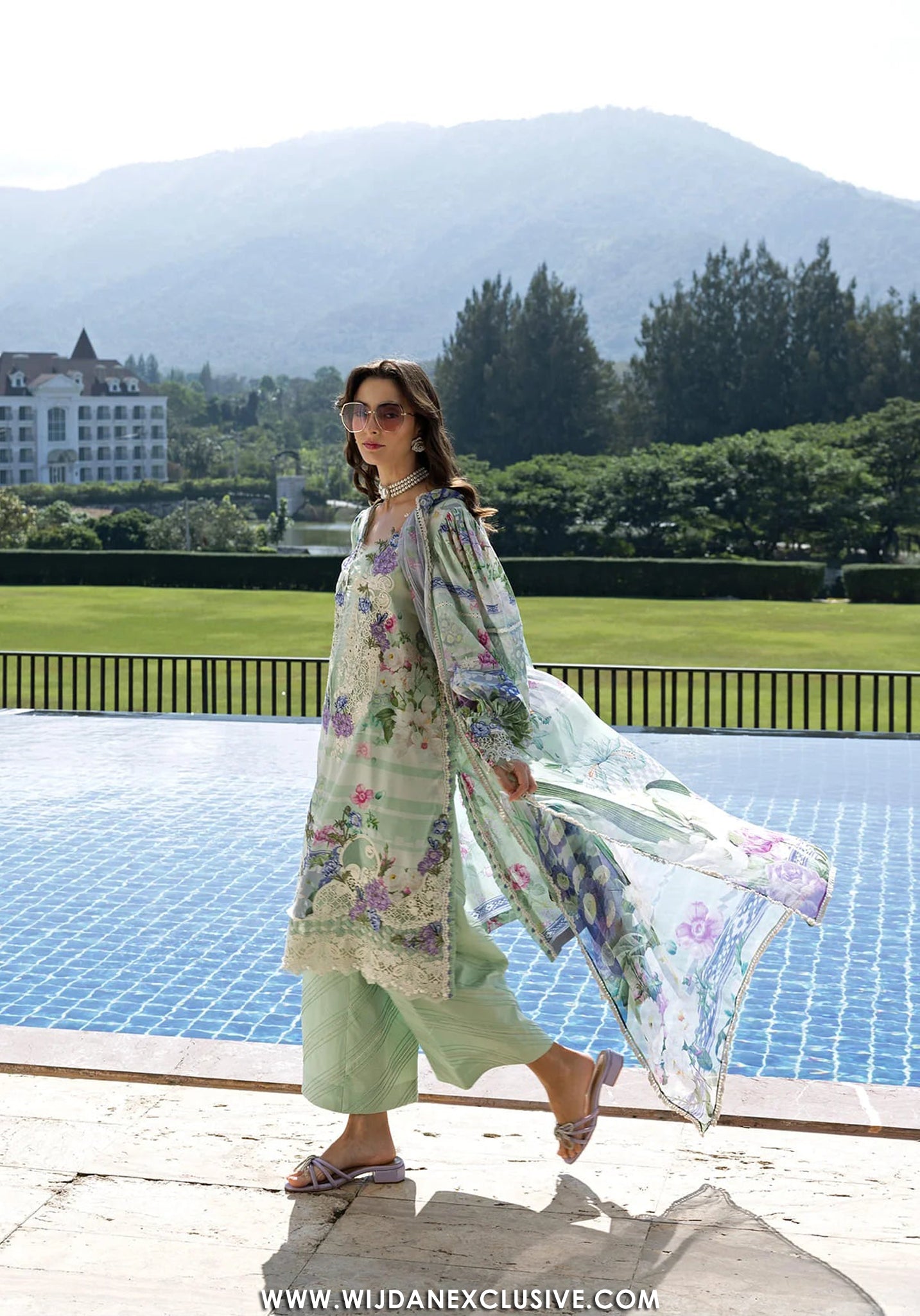 Elaf Signature Unstitched Printed Embroidered Lawn Collection - 2026 ESA-6B EVELINE WHISPER