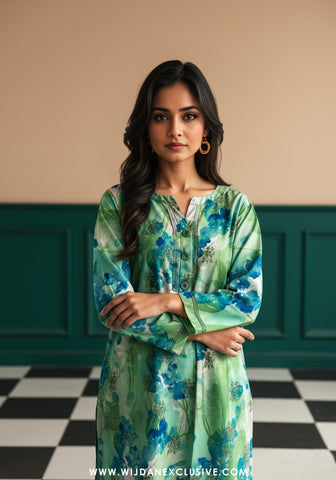 Abrish By Sobia Waseem | Unstitched Doriya Linen Embroidered Collection - 2025 D-03