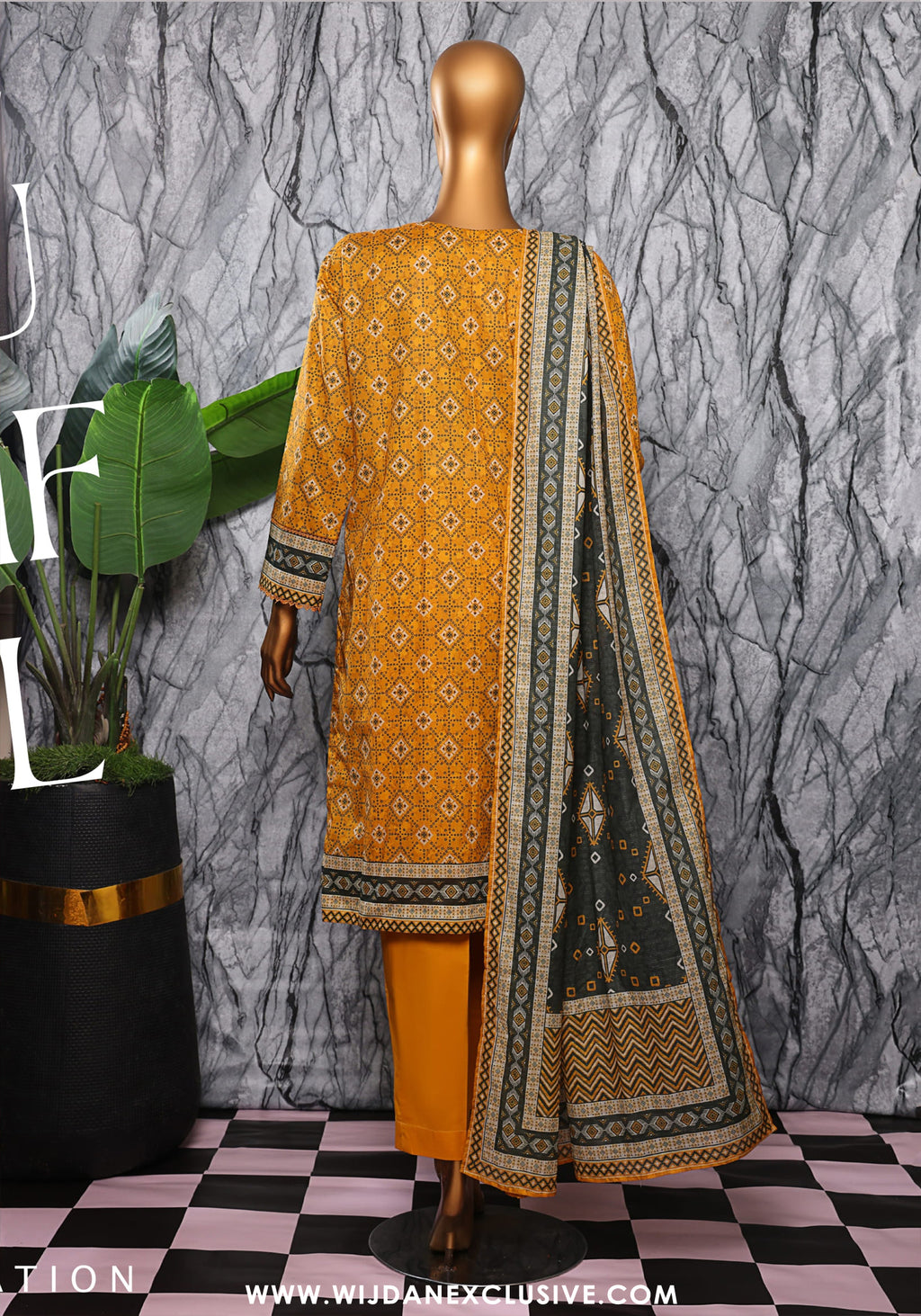 HZ Unstitched Platinum Digital Printed Lawn Collection PPC-408