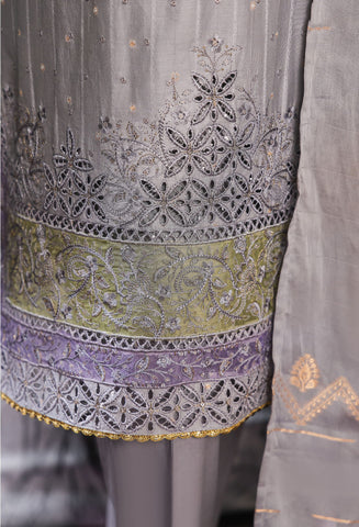 HZ Turkish Unstitched Jacquard Embroidered Vol-II Collection - 2025 TJE-105-B