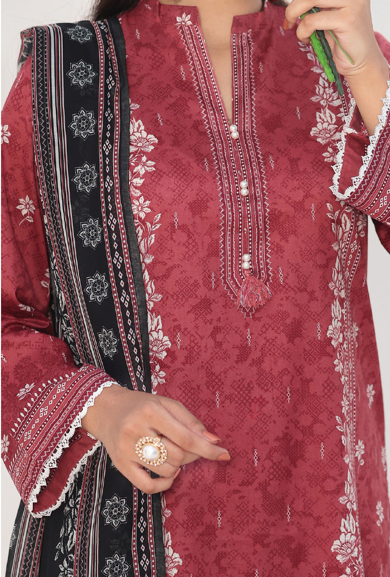 Maya by Aizal | Stitched Digital Printed Lawn Vol-03 Collection - 2026 (D-03)