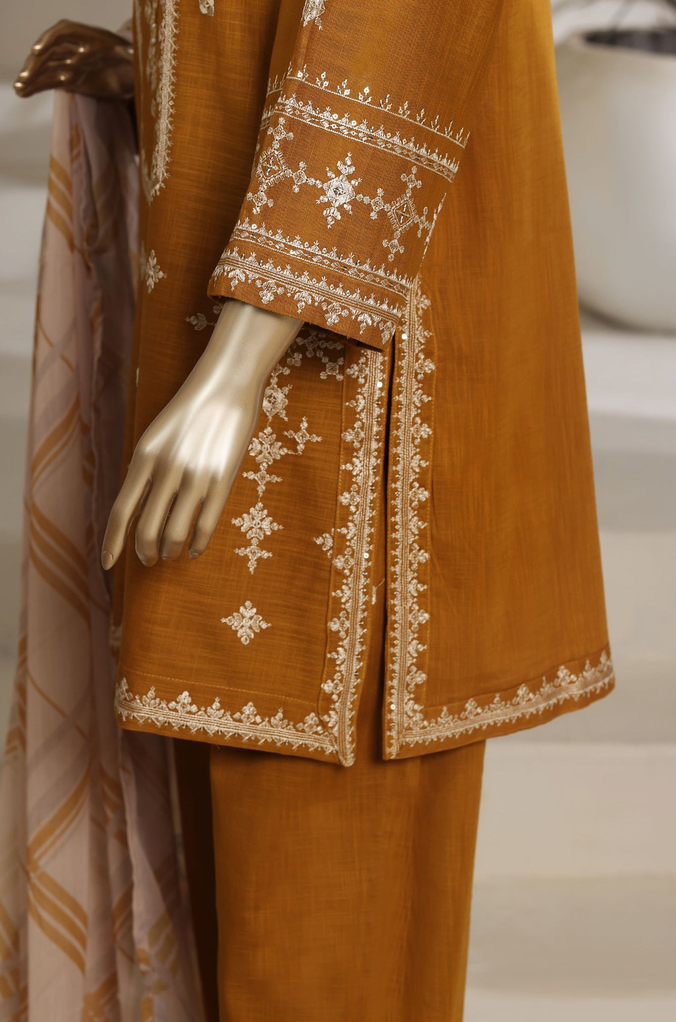 Sadabahar Stitched 3PC Festive Embroidered Cotton Co-Ords Collection - 2026 SB26FEC-03