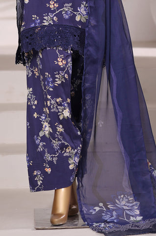 Malika by Sadabahar | Stitched Embroidered Viscose Collection - 2025 (BLUE)