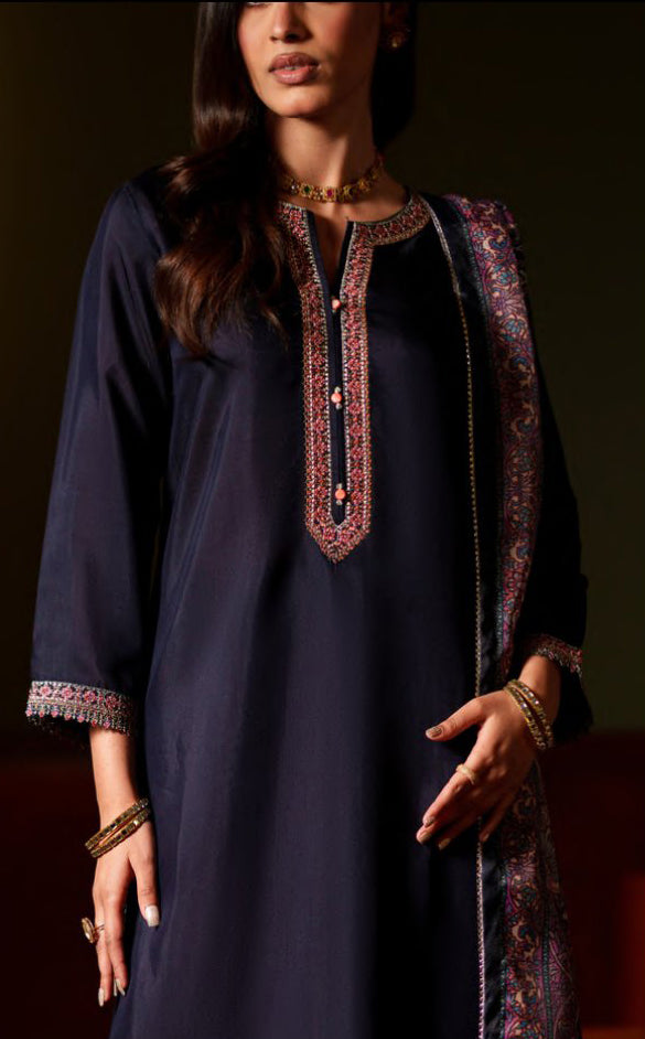 Elara by Casual Lite | Stitched Embroidered Viscose Silk Collection - 2026 (AURELLE)