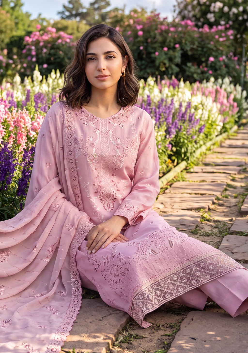 Dhamak by Wijdan | Unstitched Exclusive Embroidered Jacquard Collection'26 (D-03)