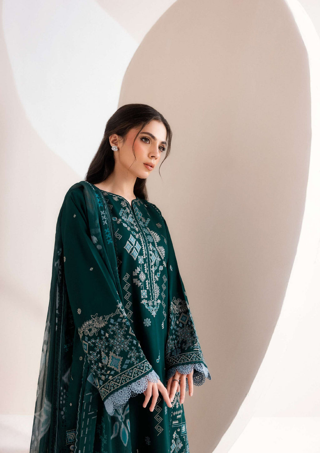 Zync by Florent | Unstitched Intermix Embroidered Viscose Collection'26 (D-03)