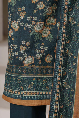 Sadabahar Stitched Printed Khaddar Shimmer Vol-II Collection - 2025 (GREEN)