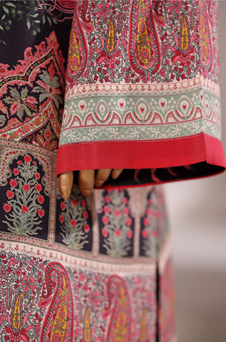 Sadabahar Stitched Printed Viscose 2PC Set Collection - 2025 (BLACK)