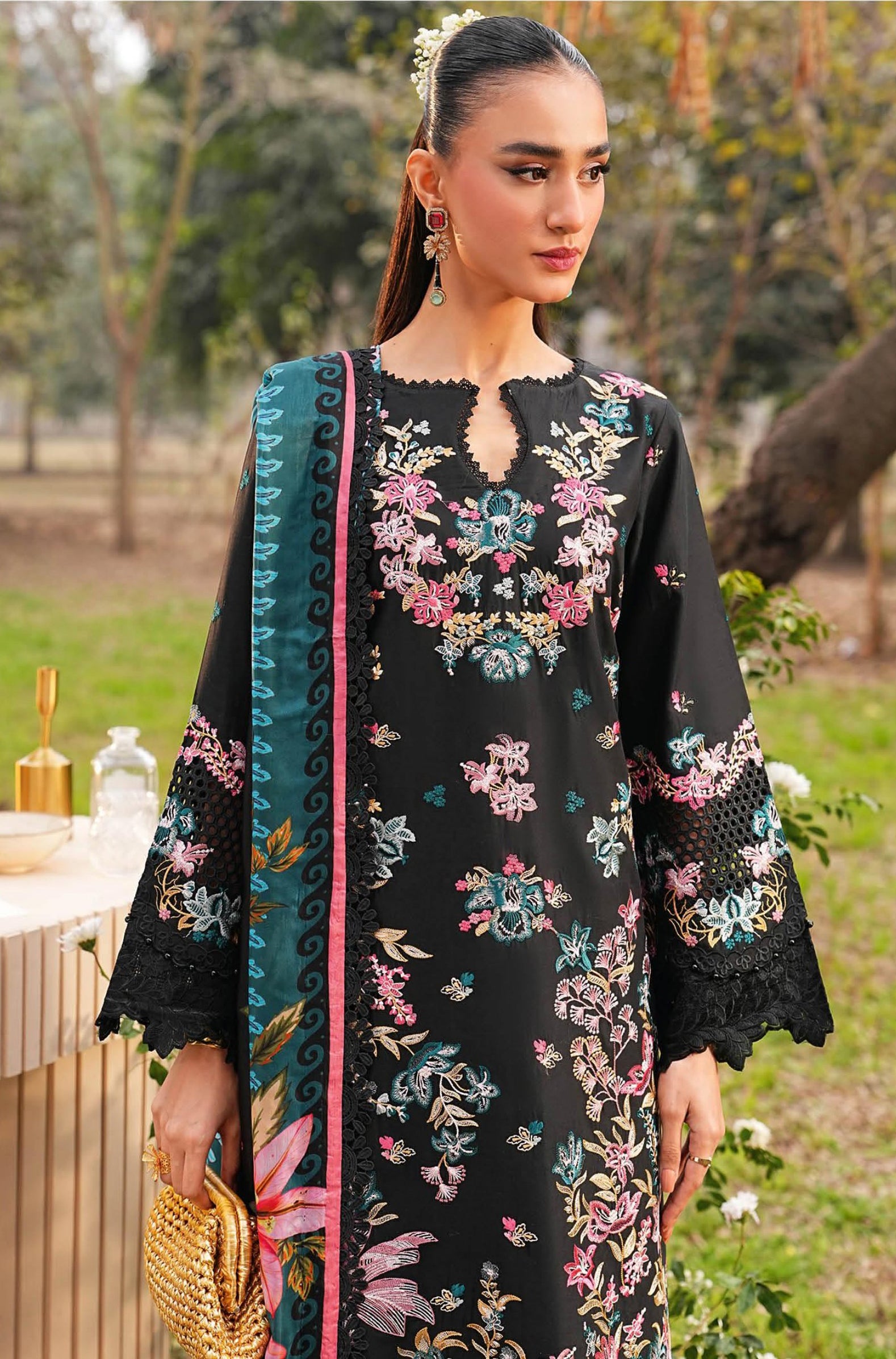 Ghazal by Ramsha | Unstitched Luxury Lawn Vol-06 Collection - 2026 (D-03)