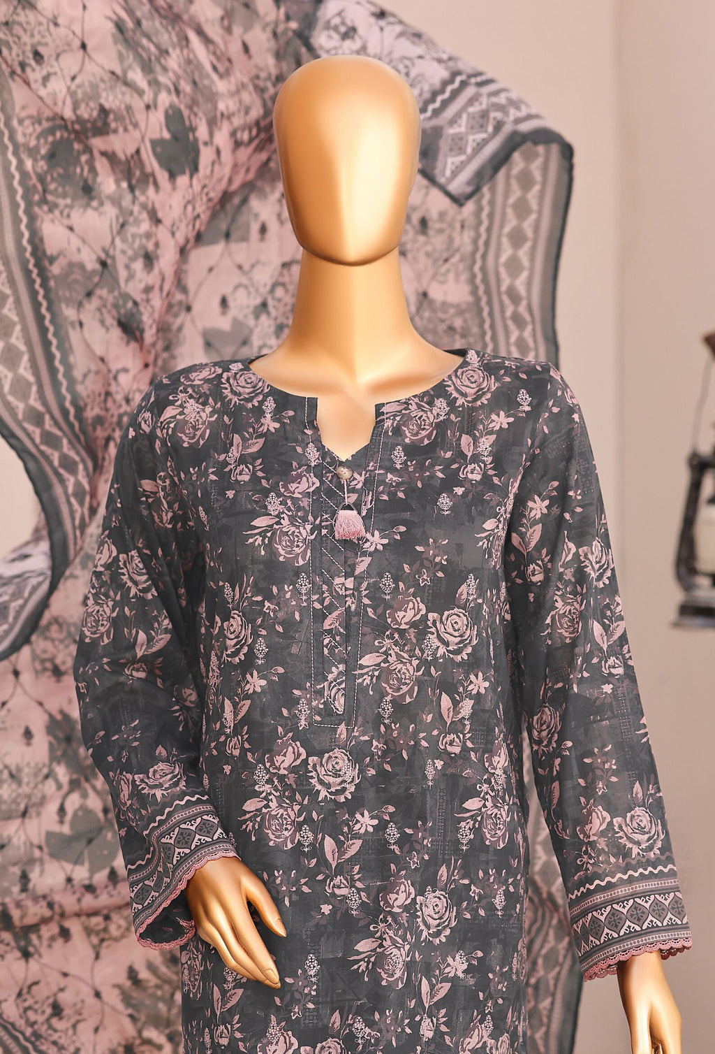 Elite by HZ Textile | Unstitched Embroidered Lawn Collection - 2026 (EC-1286)