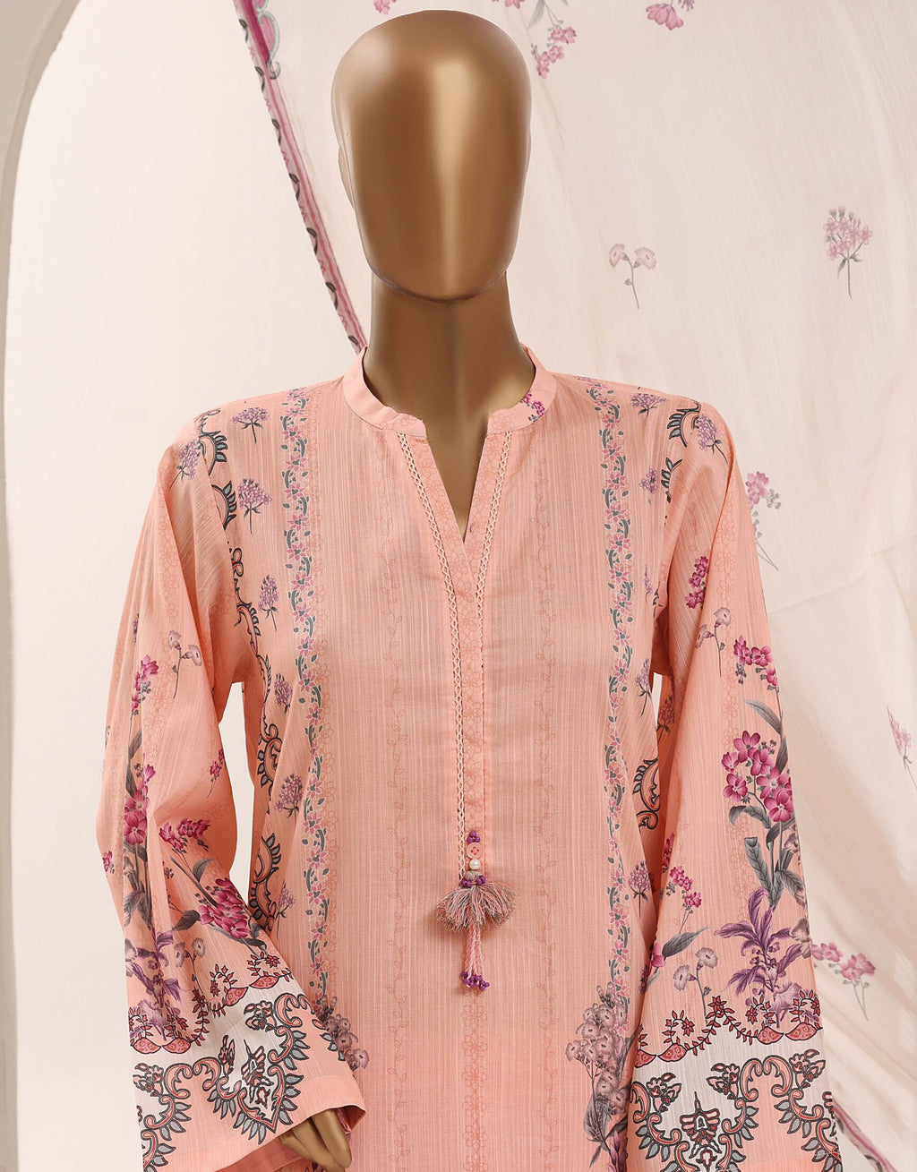 Sadabahar Stitched Printed Lawn Vol-12 Collection – 2026 (D-03)