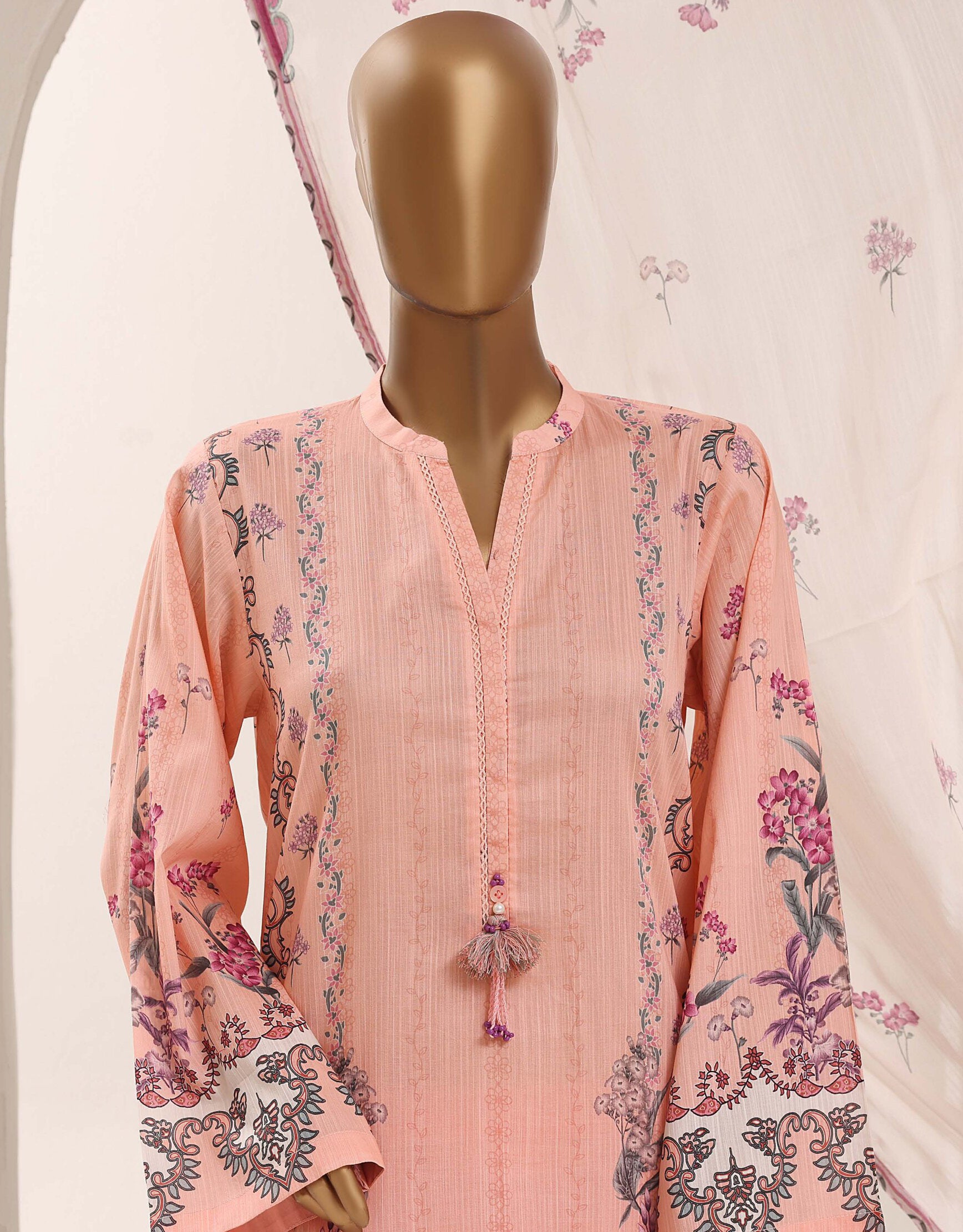 Sadabahar Stitched Printed Lawn Vol-12 Collection – 2026 (D-03)