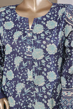 Sadabahar Stitched 2PC Printed Bana Dora Collection - 2025 Blue