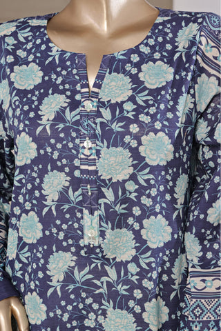 Sadabahar Stitched 2PC Printed Bana Dora Collection - 2025 Blue