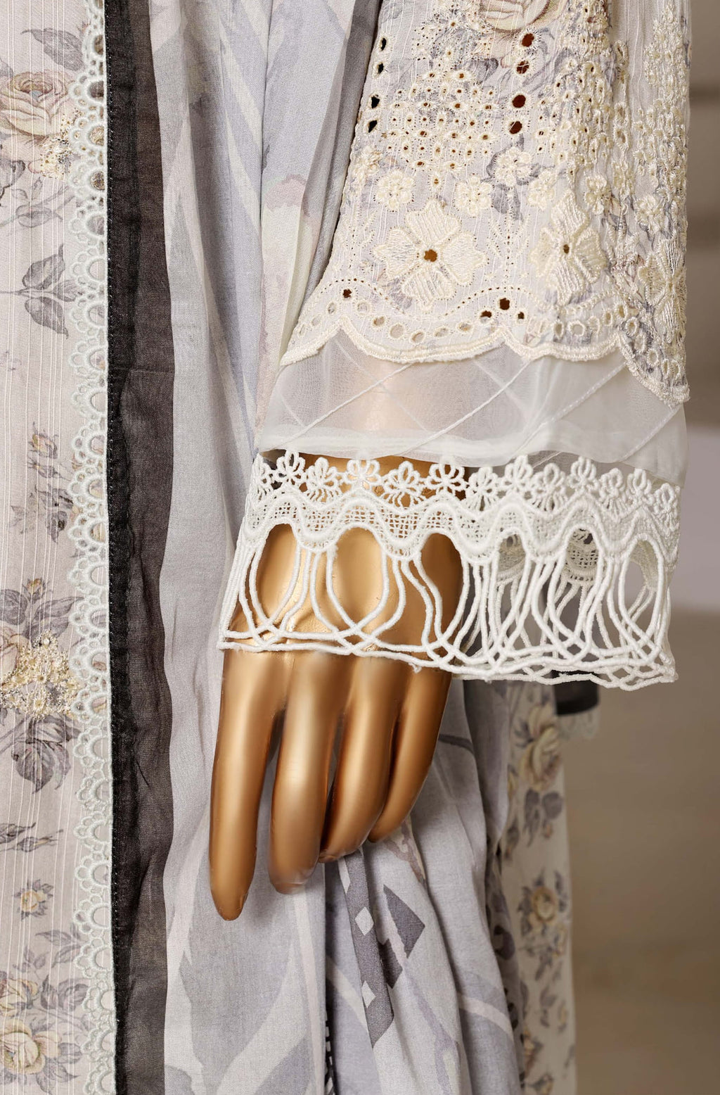 Sadabahar Stitched Laser Fusion Chikankari Vol-I Collection - 2026 SB26LF-03