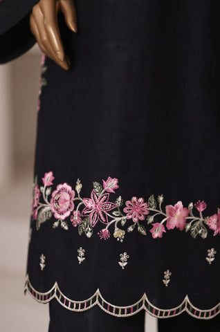 Sadabahar Vybe Stitched Jacquard Embroidered Sets Vol-II Collection - 2025 (BLACK)