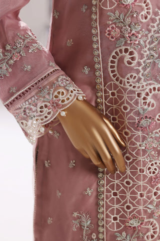 Mahpara by Sadabahar | Stitched Festive Embroidered Organza Vol-01 Collection - 2025 (PINK)