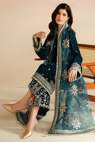 Jazmin Unstitched Velvet Embroidered Formal Vogue - 2025 VVF D-02