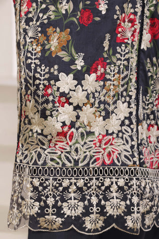 Sadabahar Signature Stitched Embroidered Lawn Collection - 2026 (DEEP BLUE)