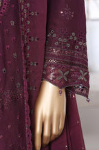 Afsanay by Sadabahar | Stitched Luxury Chiffon Vol-14 Collection - 2025 (MAROON)