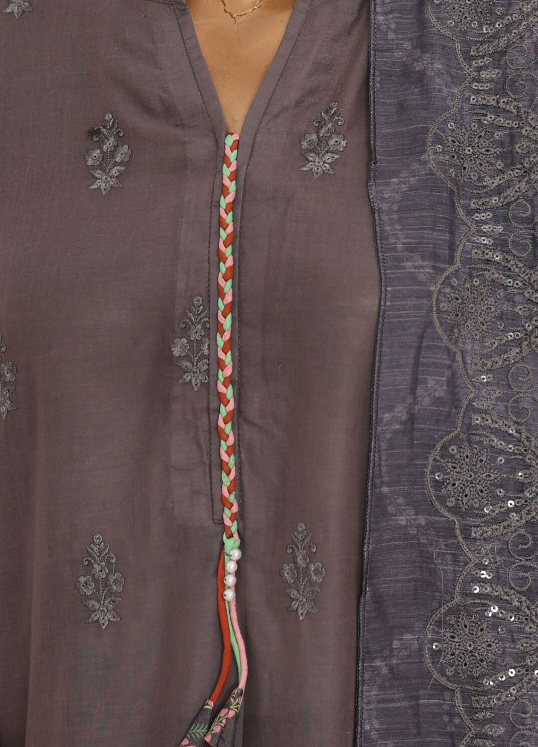 Aifa Dynasty Chikankari Unstitched Luxury Lawn Collection - 2026 (D-03)