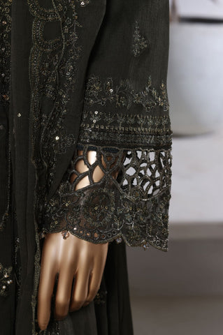 Afsanay by Sadabahar | Stitched Luxury Chiffon Vol-15 Collection - 2025 (OLIVE GREEN)