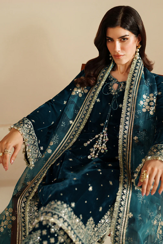 Jazmin Unstitched Velvet Embroidered Formal Vogue - 2025 VVF D-02