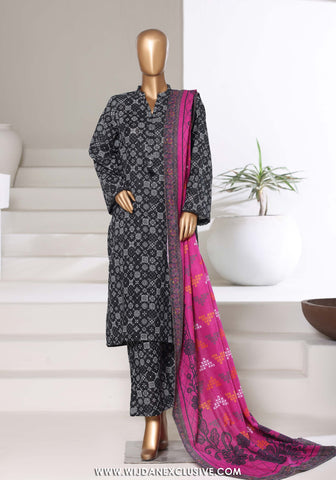 Sadabahar Stitched Printed Khaddar Vol-03 Collection - 2025 (BLACK & WHITE)