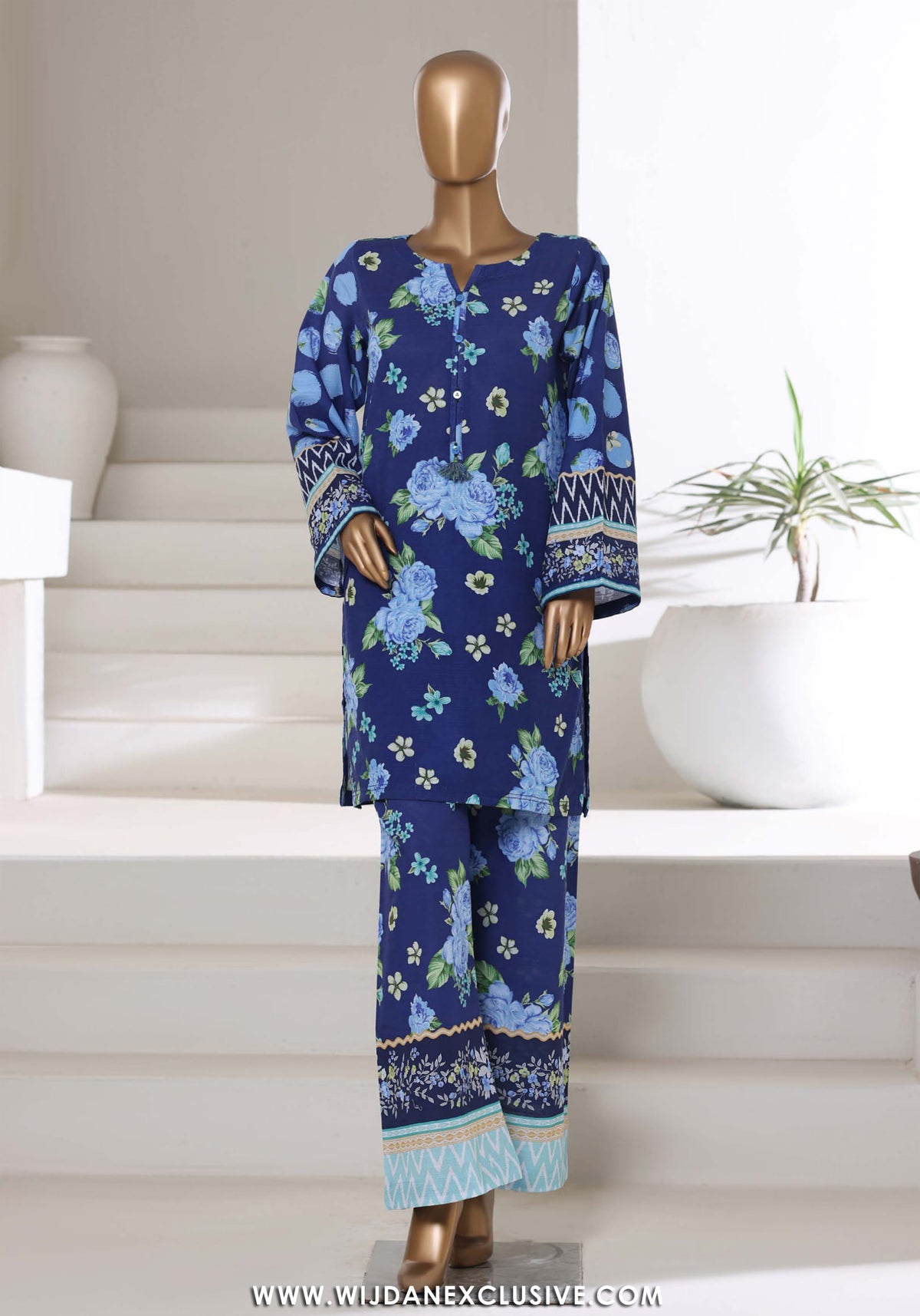 Sadabahar Printed Khaddar 2pc Co-Ord Collection - 2025 D-03