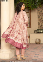 Masooma 3pc Digital Bana Doria Festive Emb Collection D-03