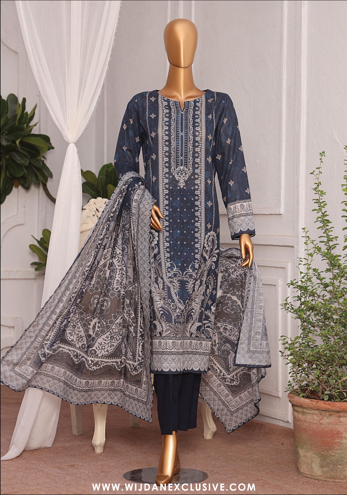 HZ Magic Unstitched Printed Lawn Collection - 2025 Vol-02 MPC-03