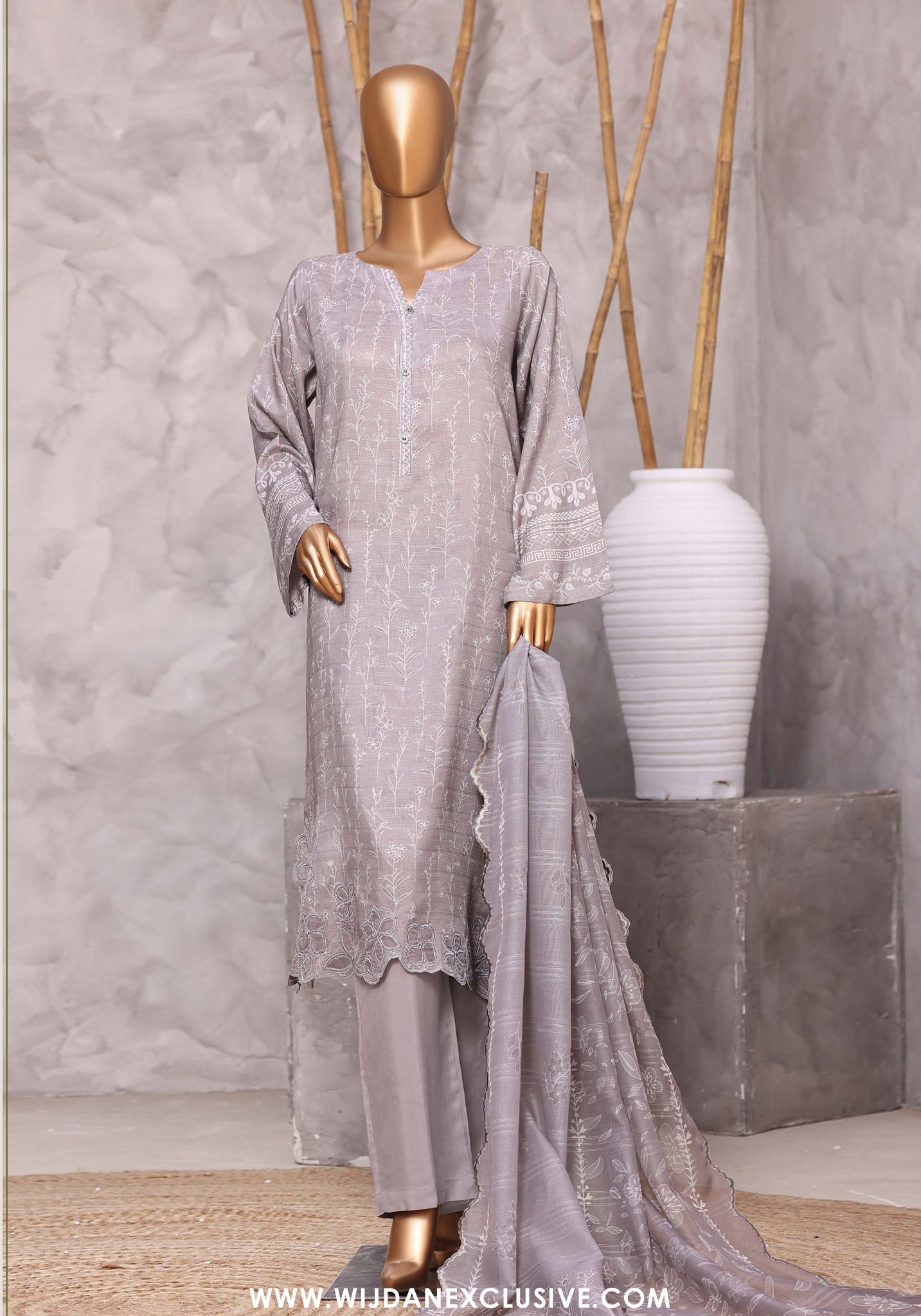 HZ Festive Hues Stitched Fancy Silk Collection - 2026 (D-01)