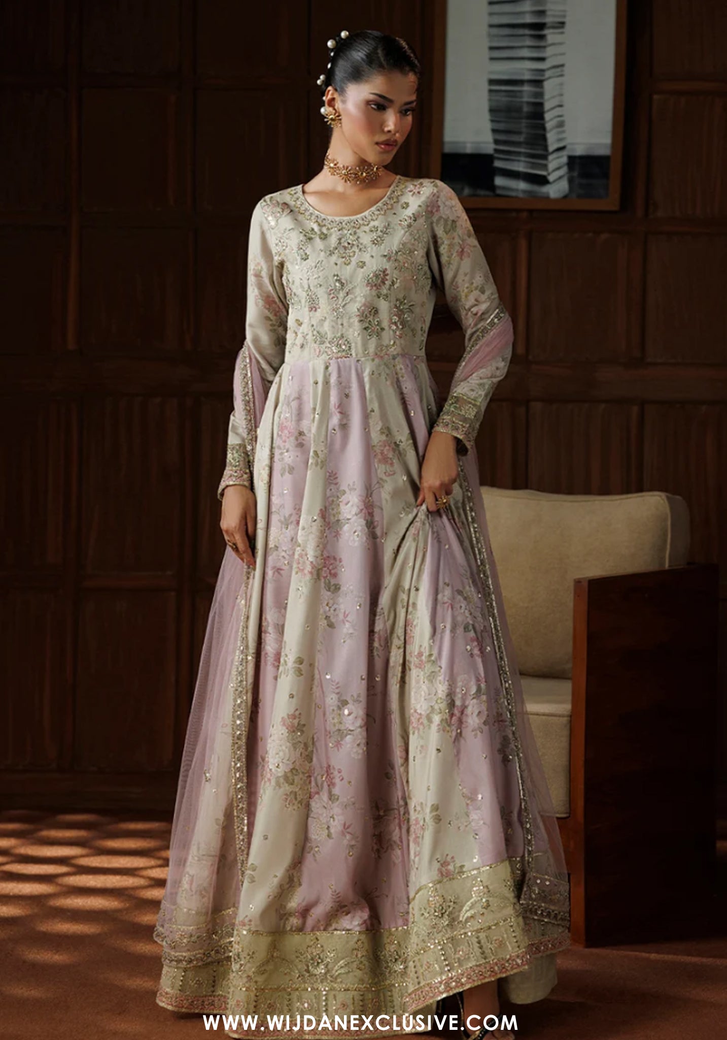 Riwayat by Esra | Stitched 3pc Embroidered Silk Collection - 2026 (SL-20)