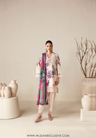 Zyrah by Naqsh | Unstitched Fall Winter Collection - 2025 IVORY - 00187