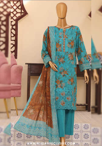 Mehak Embroidered Printed Lawn Vol-02 Collection'25 by HZ Textile MEC-307