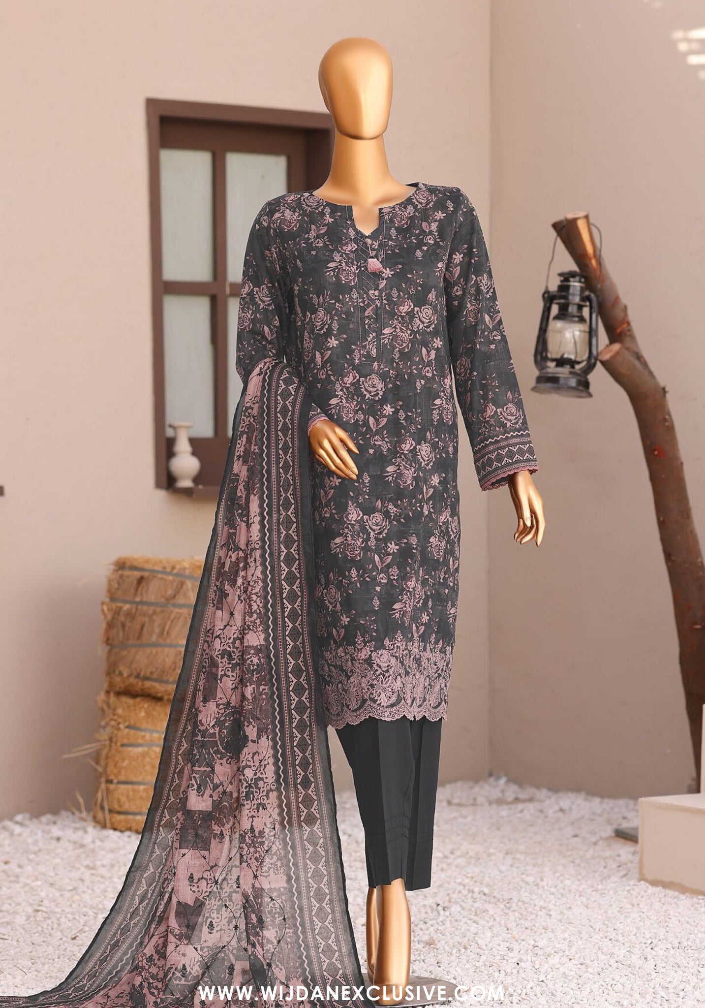 Elite by HZ Textile | Unstitched Embroidered Lawn Collection - 2026 (EC-1286)