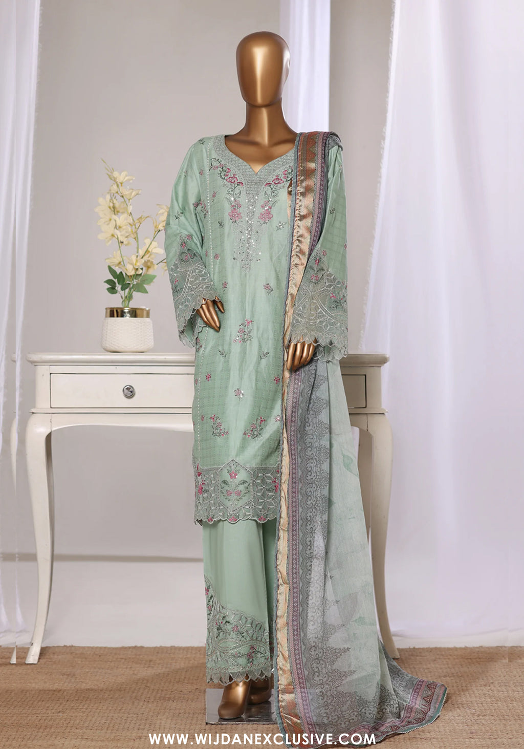 Bin Saeed Stitched Luxury Embroidered Jacquard Collection - 2026 BSJ26-02