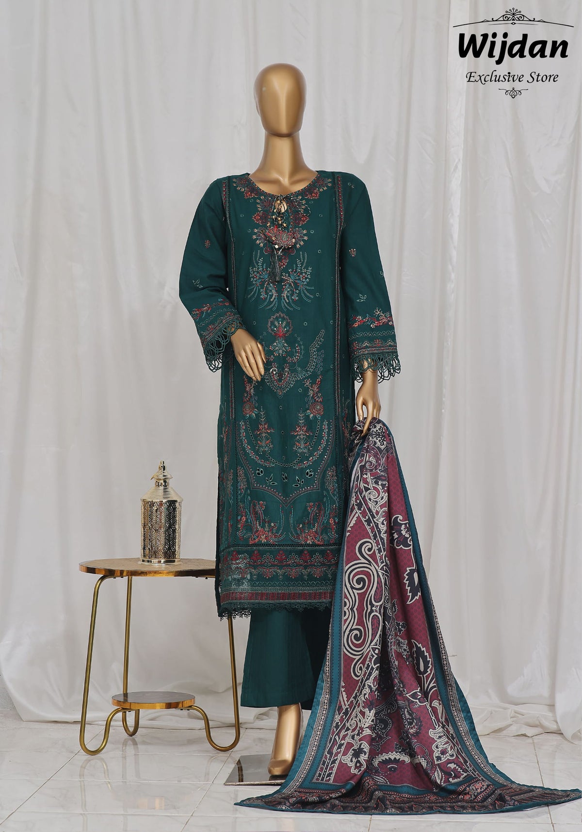 Sadabahar Luxury Embroidered Khaddar Collection'24 Vol-01 D-03